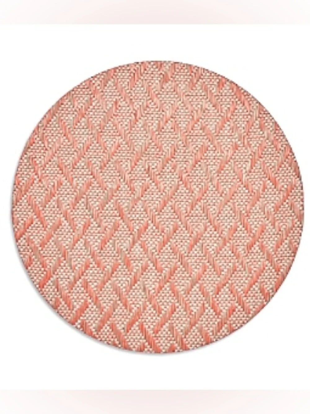 Kim Seybert Coral Woven Round Placemat